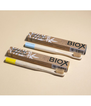 Детская бамбуковая зубная щетка BIOX (Биокс)