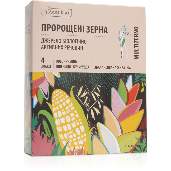 Пророщені зерна в стіках, 10 х 10 г
